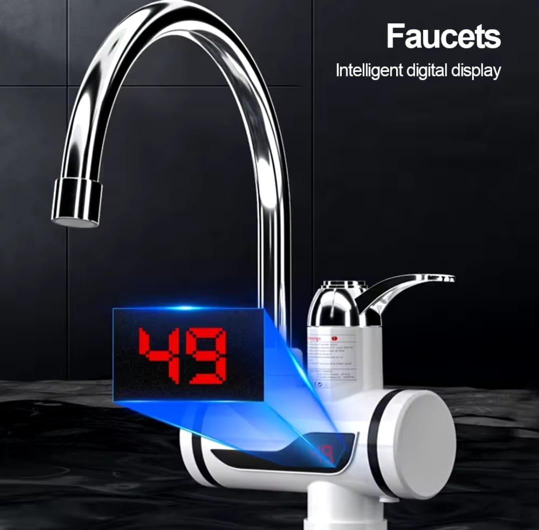 Instant Electric Water Heater Tap with Shower | Digital Temperature Display